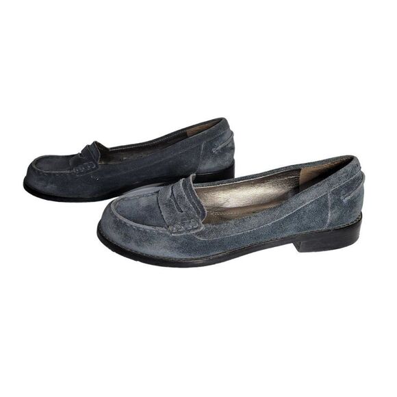 Franco Sarto Blue Suede Loafers (Size 6.5M) - Picture 4 of 10